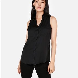 Express Tops - Black Portofino Shirt Express Tops - Black Portofino Shirt